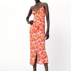 Zara Floral Midi Dress